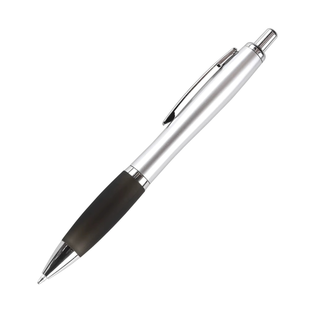 Stylo à bille en plastique à poignée en caoutchouc souple avec pression de plusieurs couleurs en vrac bon marché avec publicité imprimée de logo personnalisé pour l'école de bureau