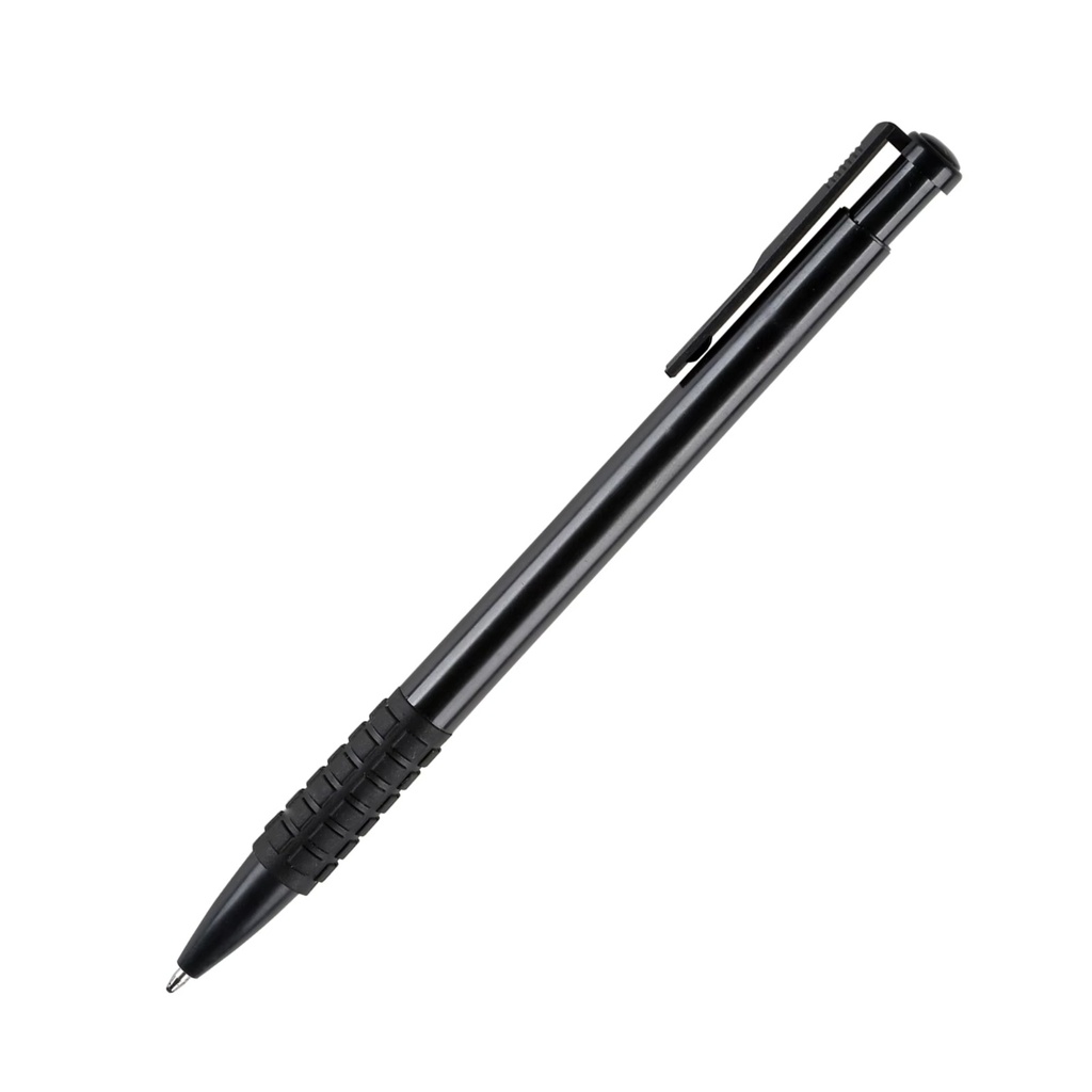 Stylo à bille personnalisable de grande capacité Papeterie promotionnelle personnalisée à usage étudiant avec logo personnalisé (Noir)